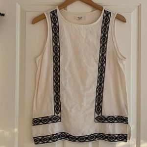 Madewell embroidered tank top